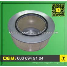 Filtro de aire 003 094 91 04 Carro para camión MERCEDES-BENZ Atego, Axor, Actros